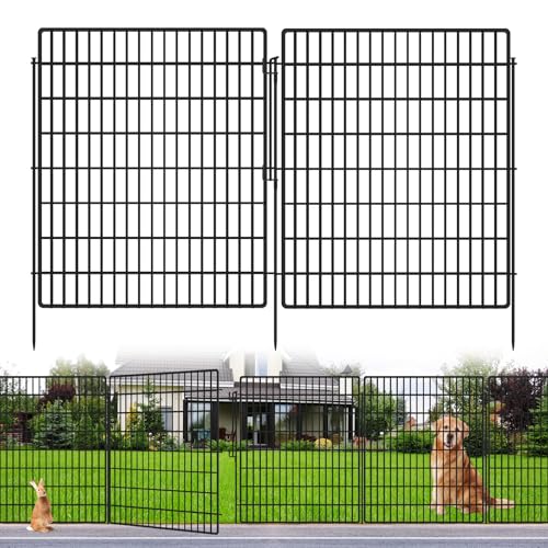 15 Panels Garden Fencing Animal Barrier with Lock